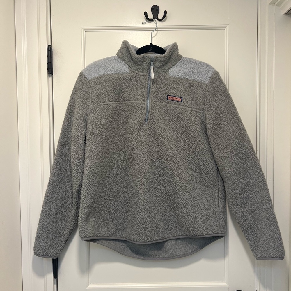 Vineyard Vines Fleece Shep Shirt - sz M - Picture 2 of 9